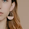 New Amber E Lea Saturn Earrings Handmade Jewelry