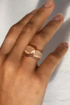 Outlet Annika Inez Glassy Foldover Ring Handmade Jewelry