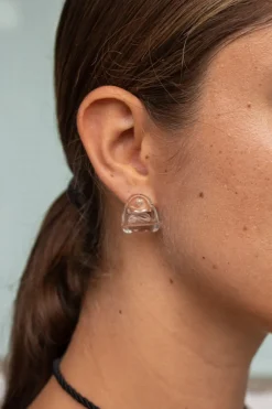 Discount Annika Inez Glossy Fold Over Earrings Handmade Jewelry