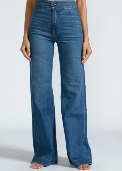 Outlet ASKK NY Brighton Wide Leg Denim | Mercury Bottoms