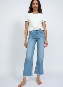 Discount ASKK NY Crop Wide Straight Leg Keel Over Bottoms