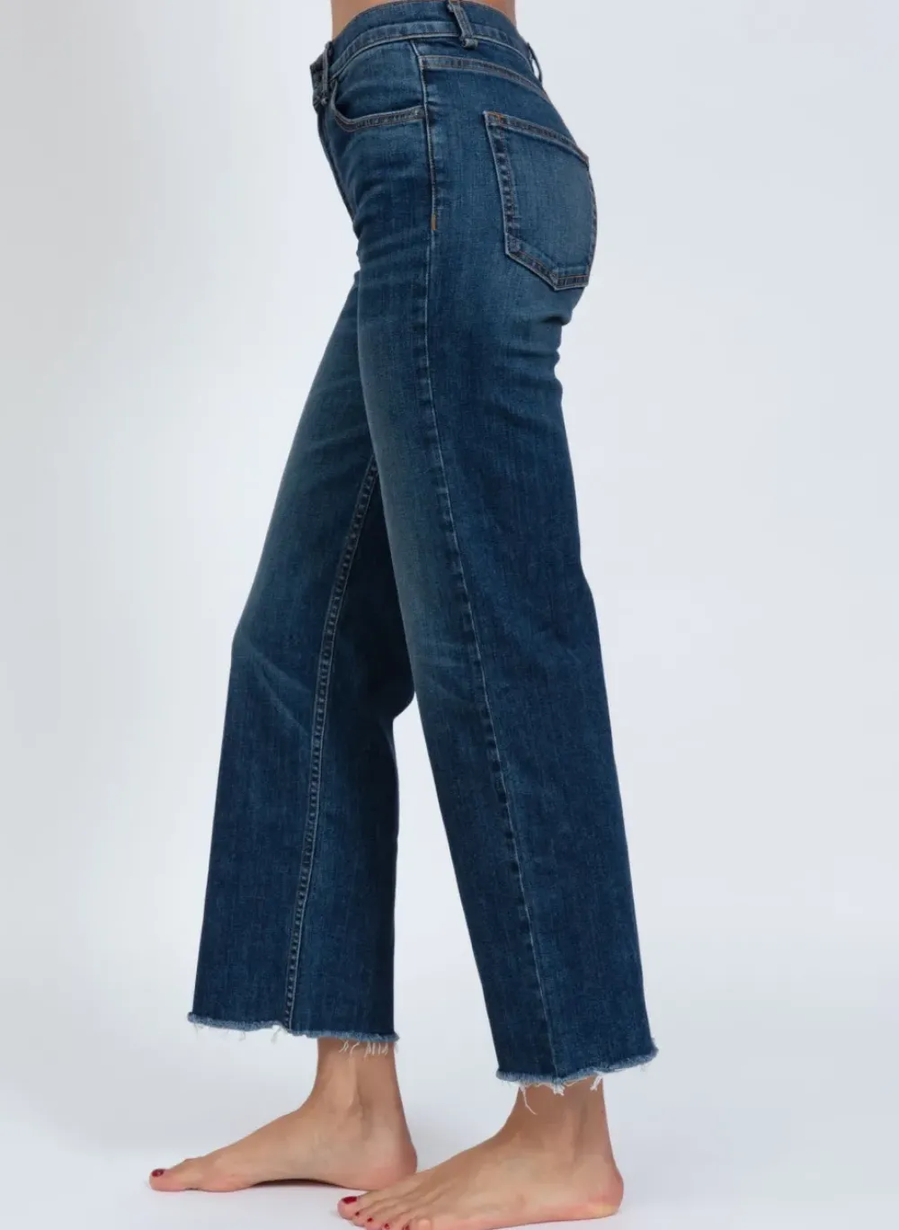 ASKK NY Crop Wide Straight Leg Chevelle Bottoms