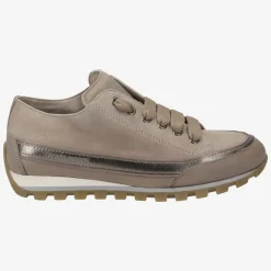 Hot Candice Cooper Janis Low Sneaker Strip Taupe Gold Metallic Shoes
