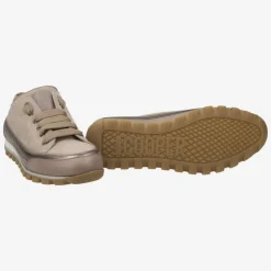 Hot Candice Cooper Janis Low Sneaker Strip Taupe Gold Metallic Shoes