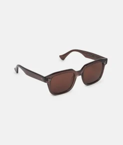 Online Carla Colour Monaro Square Sunglasses Deep Taupe Accessories