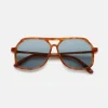 New Carla Colour VITO LAPIS OAK / oversized, light tort aviator sunglasses Accessories