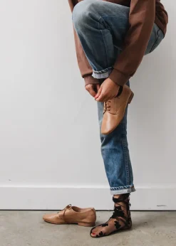 Either Or Cognac Brown Oxford Shoes Shoes