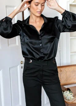 Clearance Emerson Fry Frankie Blouse in Black Tops