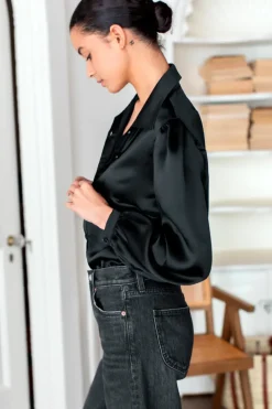 Clearance Emerson Fry Frankie Blouse in Black Tops