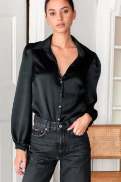 Clearance Emerson Fry Frankie Blouse in Black Tops