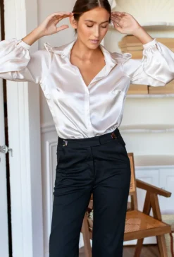 Hot Emerson Fry Frankie Blouse in Porcelain Tops