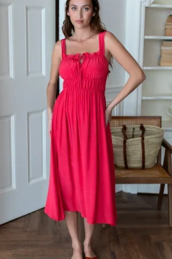 Online Emerson Fry Pipa Dress in Rococco Red Dresses