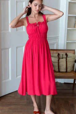 Online Emerson Fry Pipa Dress in Rococco Red Dresses