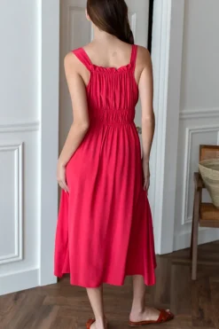 Online Emerson Fry Pipa Dress in Rococco Red Dresses