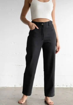 Discount First Rite Narrow Trouser in Black Bottoms
