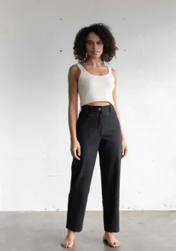 Discount First Rite Narrow Trouser in Black Bottoms