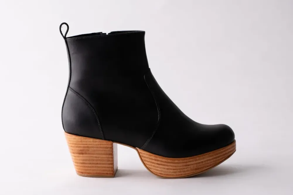 New Fortress Charli Clog Boot in Black Shoes