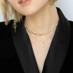 Best Jennifer Zeuner Marta Gold Necklace Handmade Jewelry