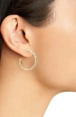 Clearance Jennifer Zeuner Ricki 1" Hoop Earrings Handmade Jewelry