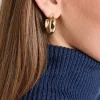 Online Jennifer Zeuner Seema 1" Gold Earrings Handmade Jewelry