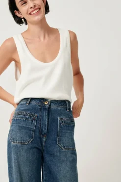 New Johnny O High Rise Denim - Vintage Blue Bottoms