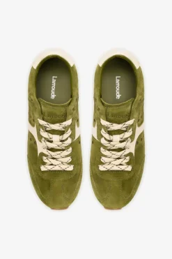 Discount Larroude Stella Sneaker Trainer in Seaweed Shoes