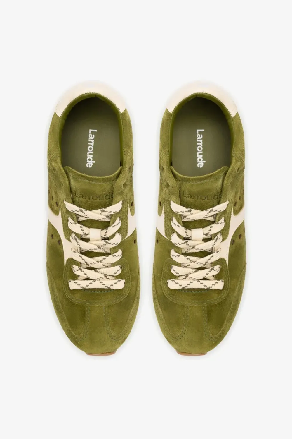 Discount Larroude Stella Sneaker Trainer in Seaweed Shoes