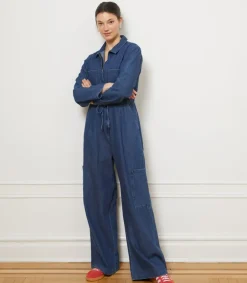 Discount Loup Spencer Jumpsuit Indigo Denim Bottoms