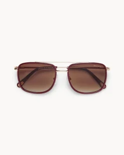 Clearance Machete Amelia Sunglasses in Oxblood Accessories