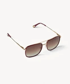 Clearance Machete Amelia Sunglasses in Oxblood Accessories