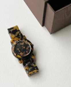 Hot Machete Mono Watch | Classic Tortoise Handmade Jewelry