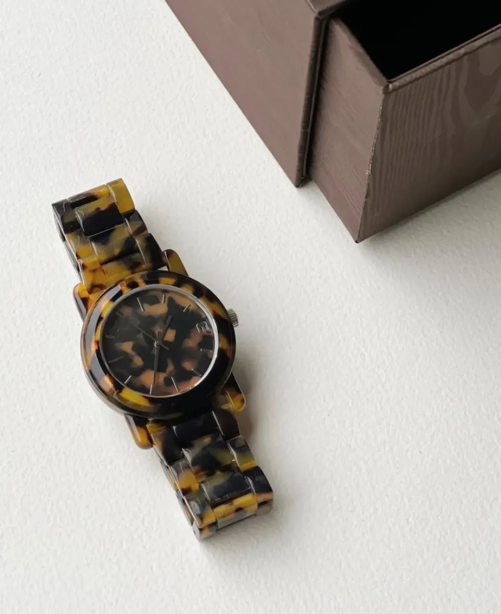 Hot Machete Mono Watch | Classic Tortoise Handmade Jewelry