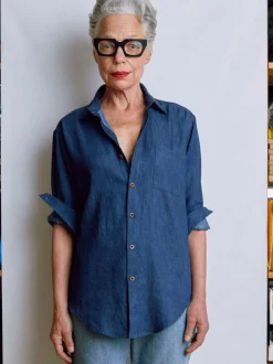 Best Naomi Nomi The New Oxford Indigo Hemp Denim Tops