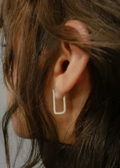 Discount Otiumberg Chunky Rectangle Hoops Handmade Jewelry