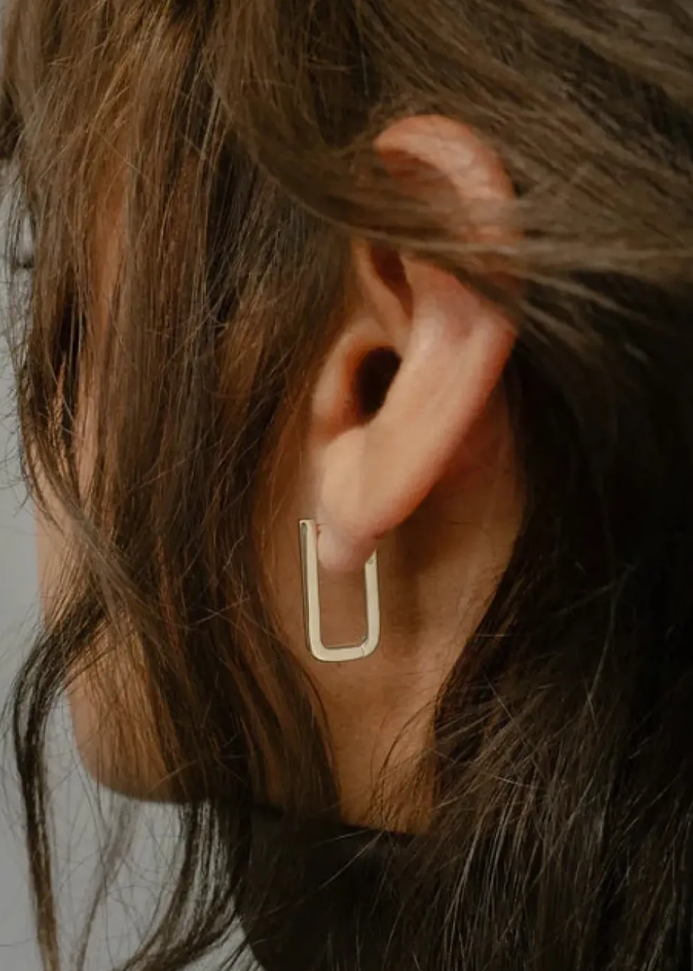 Discount Otiumberg Chunky Rectangle Hoops Handmade Jewelry