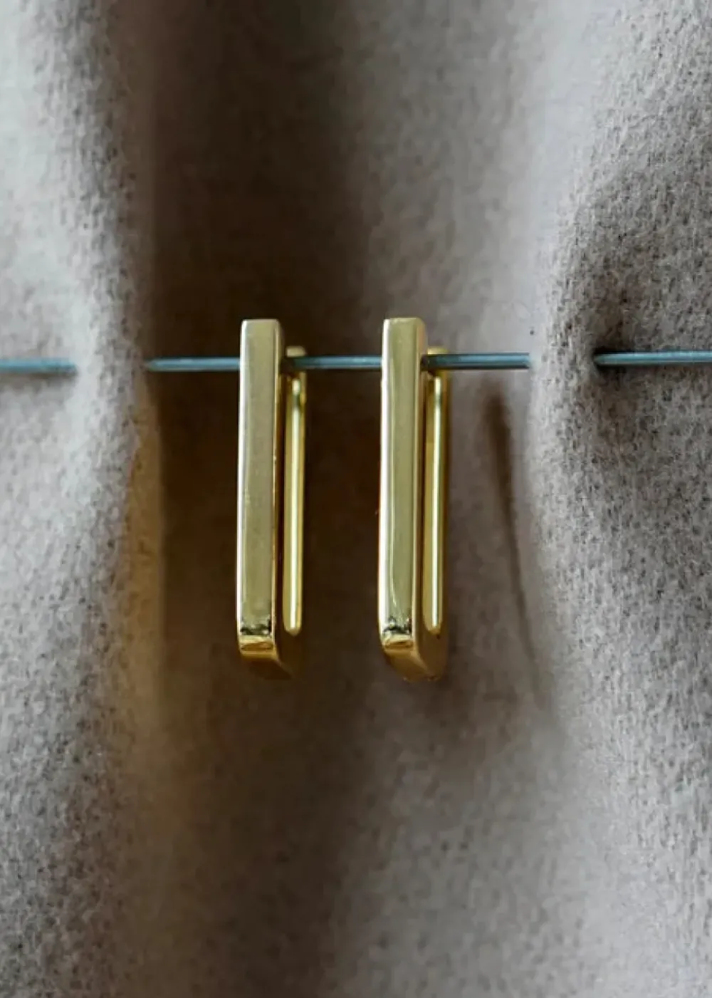 Discount Otiumberg Chunky Rectangle Hoops Handmade Jewelry