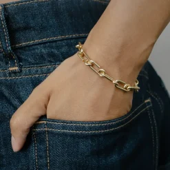 Clearance Otiumberg Signature Gold Arena Bracelet Handmade Jewelry