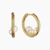 Hot Otiumberg Trio Pearl Hoops Handmade Jewelry