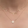 Clearance Rachel Reid Mini Diamond Circle Necklace Handmade Jewelry