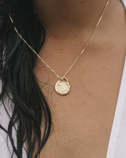 Roma Gold Coin Necklace Handmade Jewelry