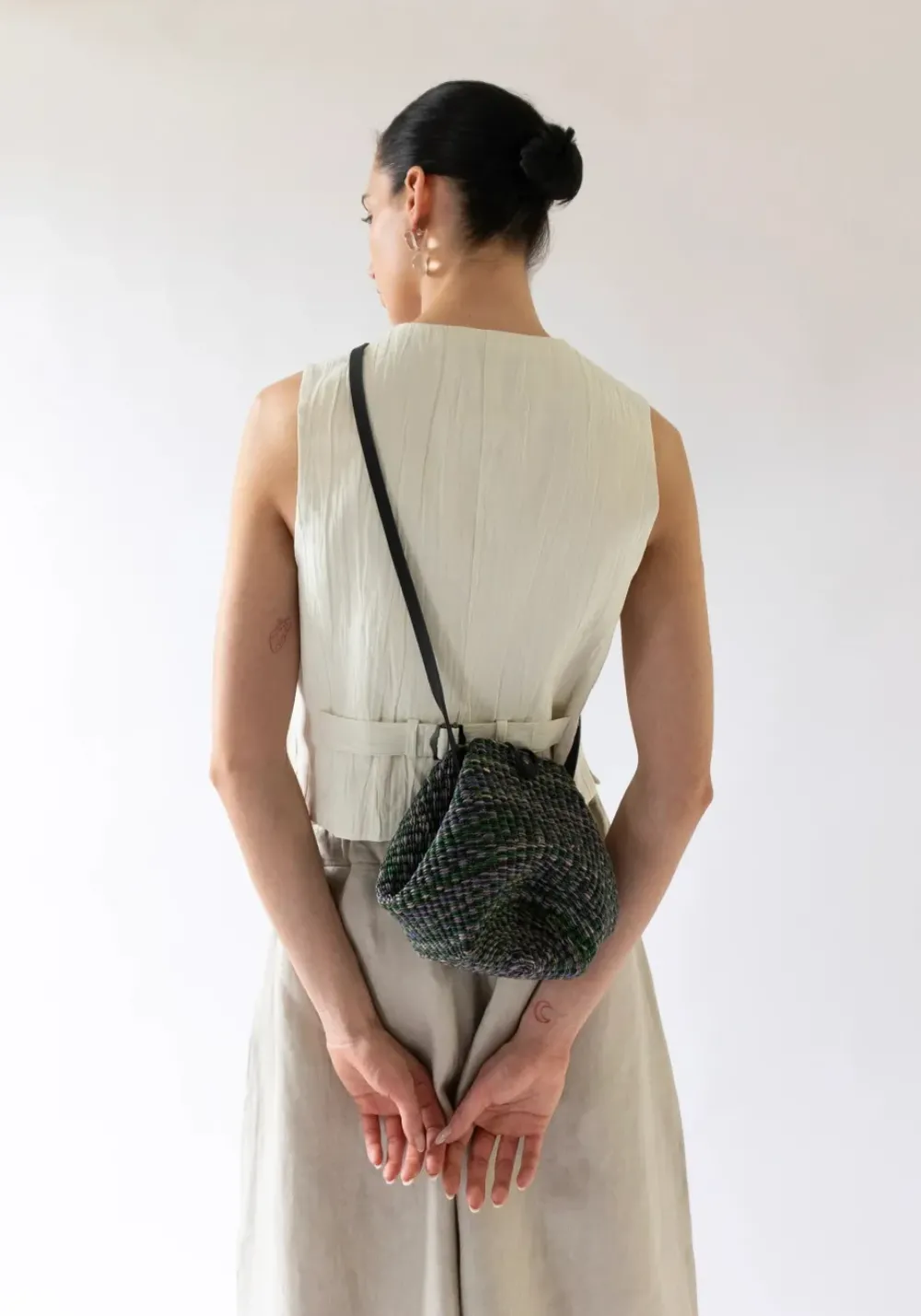 Clearance Sayaka Davis Four Button Vest Ivory Tops