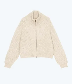 Online Sayaka Davis Zip Up Blouson in Ivory Tops