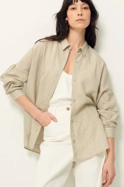 Outlet Sessun Botan Button Down Shirt Tops