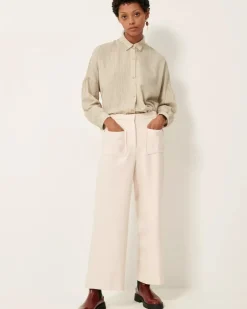 Outlet Sessun Botan Button Down Shirt Tops