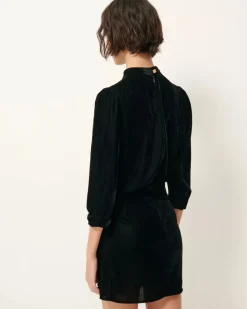 Online Sessun Dancing Dress in Black Velvet Dresses