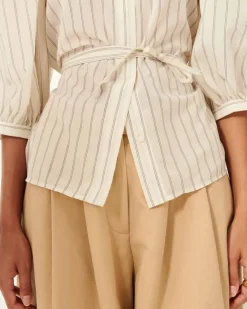 Hot Sessun Georgia Stripe Shirt Tops
