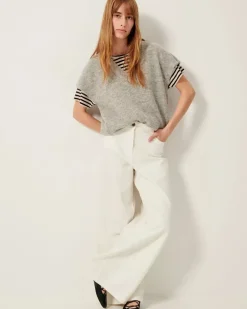 Sessun Matua Mid Grey Vest Sweater Tops
