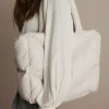 Sale Summum Quilted Leather Puffy Shoulder Bag Cream Accessories