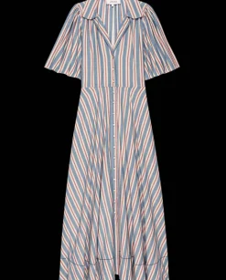 Sale The Great Bridge Dress in Blue Stripe Dresses