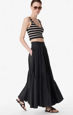 Hot Vanessa Bruno Astree Skirt in Black Bottoms